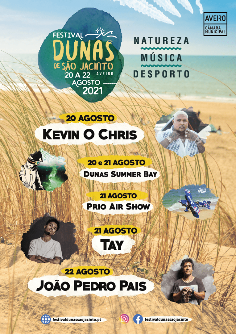 Rádio Regional do Centro: Aveiro: Festival Dunas de São Jacinto 2021 regressa de 20 a 22 de Agosto