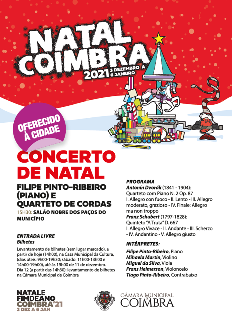 Rádio Regional do Centro: Câmara oferece à cidade concerto de Natal no próximo domingo