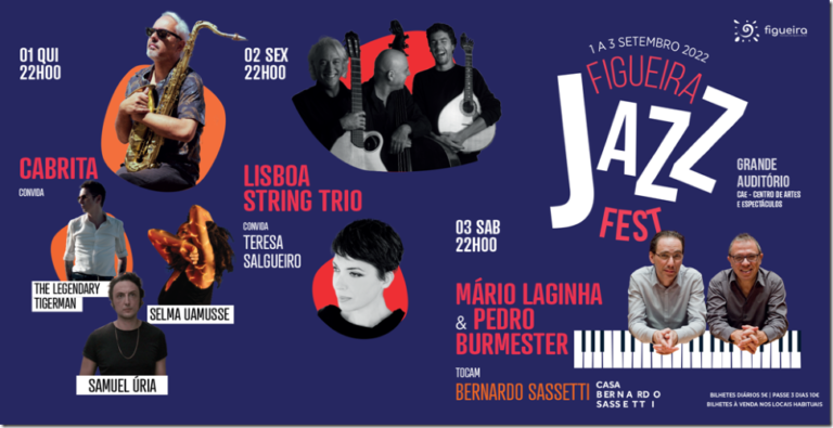 Rádio Regional do Centro: 3.ª edição do Figueira Jazz Fest decorre de 1 a 3 de Setembro