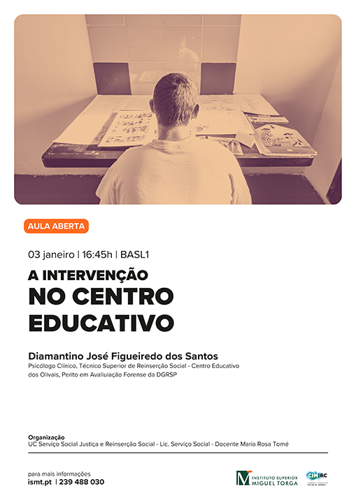 Rádio Regional do Centro: Aula Aberta no ISMT – “A Intervenção no Centro Educativo” com Diamantino Santos