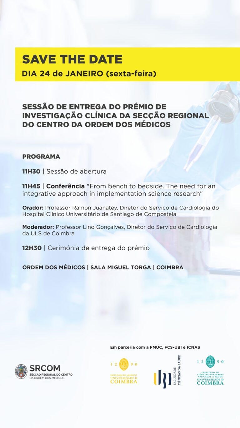 Rádio Regional do Centro: Ordem dos Médicos do Centro realiza entrega de Prémio de Investigação Clínica SRCOM