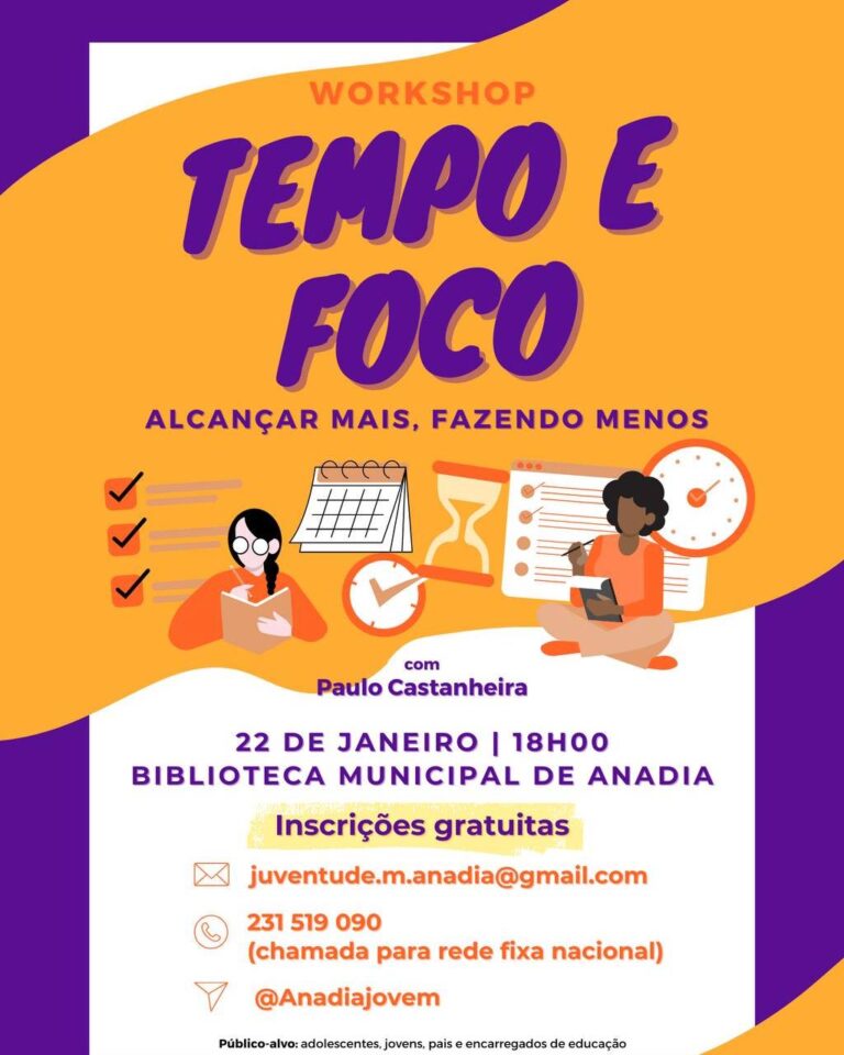 Rádio Regional do Centro: Workshop na Biblioteca de Anadia ensina jovens a ter uma gestão mais eficaz do seu tempo